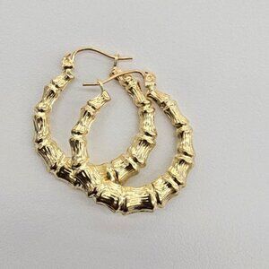 10kt real gold hoop earring for women